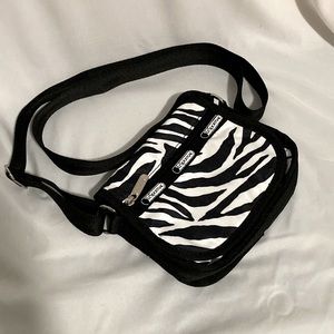 Cross bag LeSportSAC Zebra print